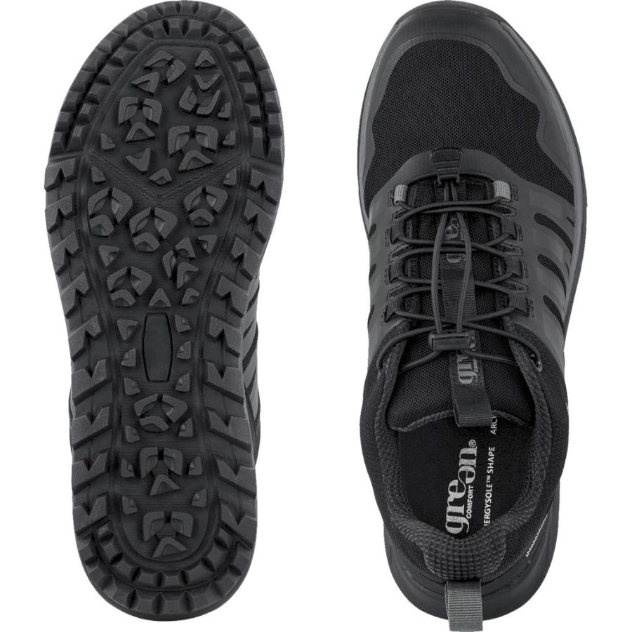 Sneakers Green Comfort. Track n trail elastic lace shoe