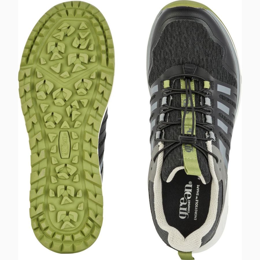 Sneakers Green Comfort. Track n trail men shoes