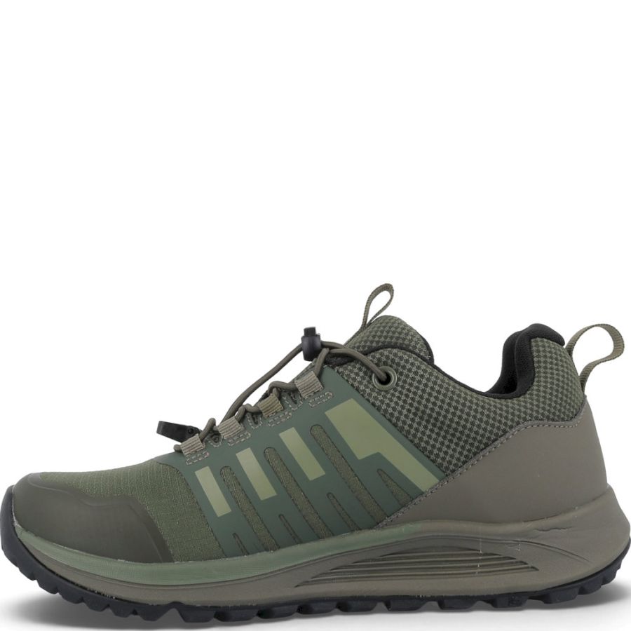 Sneakers Green Comfort. Track n trail woman elastic lace shoe,