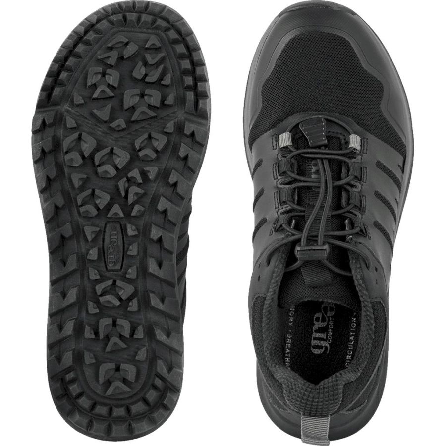 Sneakers Green Comfort. Track n trail woman elastic lace shoe