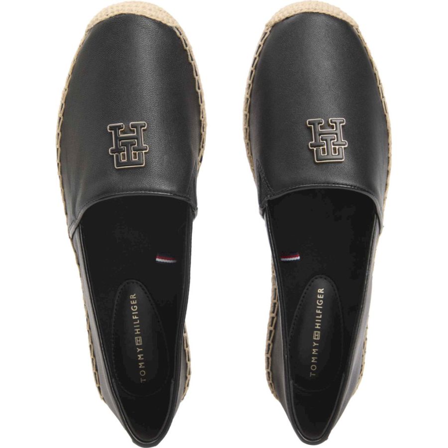 Espadrillos Tommy Hilfiger. TH LOGO LEATHER ESPADRILLE
