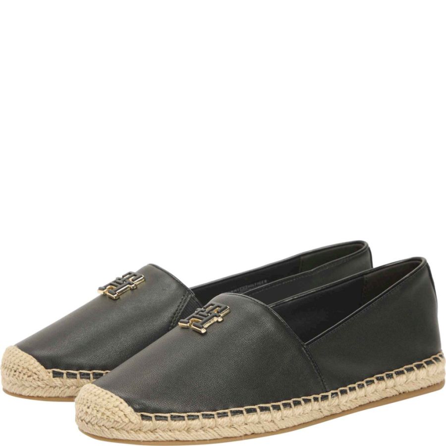 Espadrillos Tommy Hilfiger. TH LOGO LEATHER ESPADRILLE