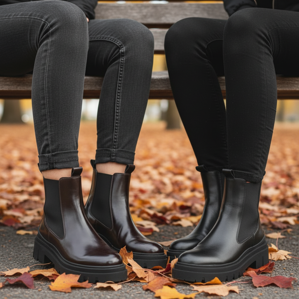 Chelseaboots och snörkängor