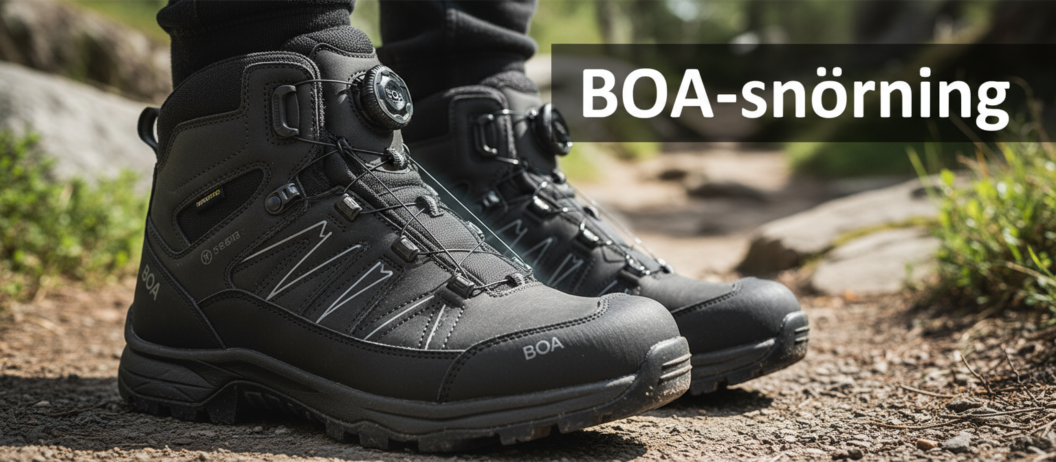 BOA-snörning = snabbt, bekvämt och enkelt!