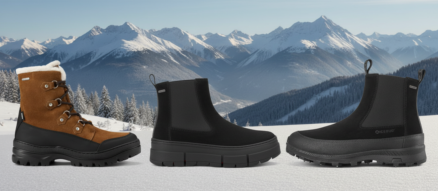 Skor med dubbar eller broddar