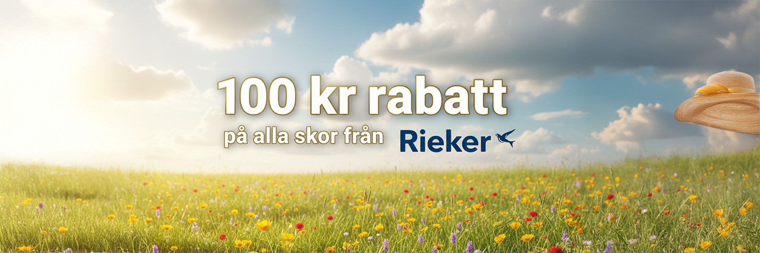 100 kr rabatt på alla skor från Rieker