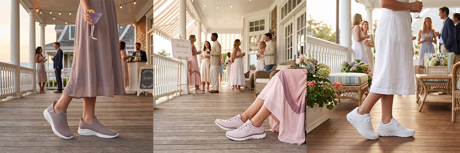 Skechers sneakers med slip-in